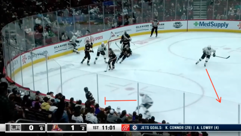 2-1-2 Offensive Zone Forecheck with D Pinch by LA Kings